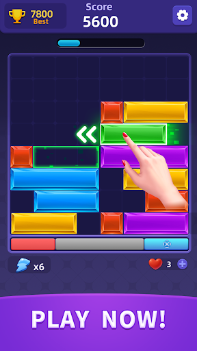 Bloques deslizantes - Rompecabezas de bloques