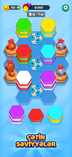 HexaGo - Rompecabezas de clasificación