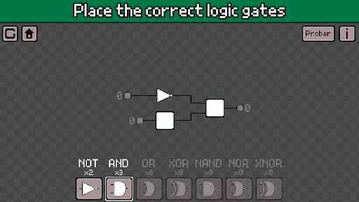 Puertas lógicas - Juego